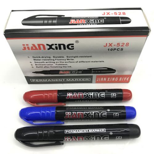 Marcador Permanente JX-528 - Preto ,  , JX-528P , 6937292330017